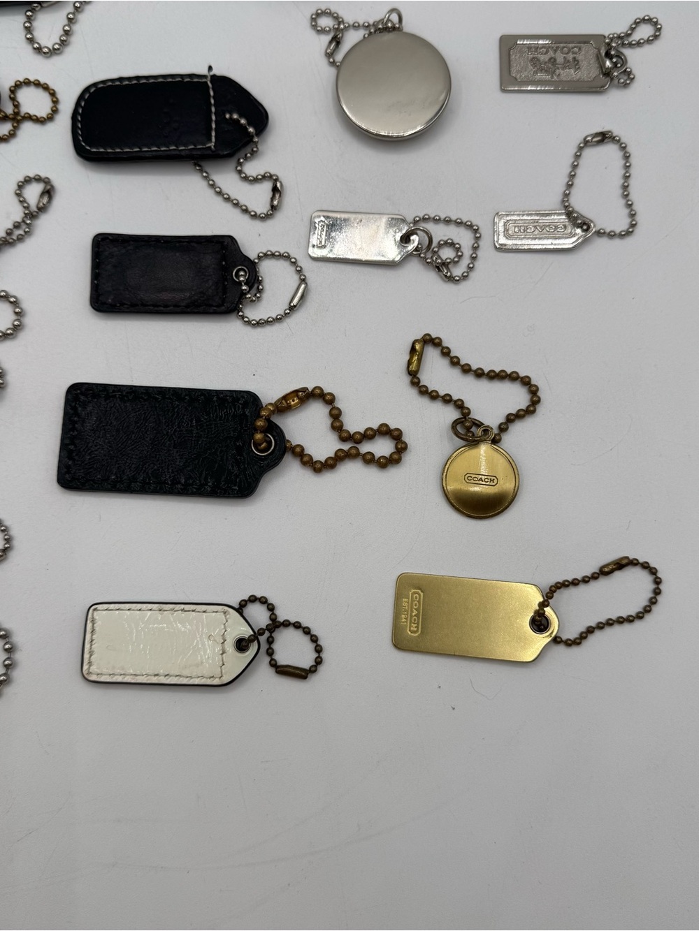 Coach Hang Tag Lot of 24 Leather & Metal - Picture 10 of 10
